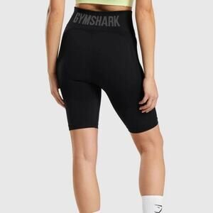 Gymshark Flex Cycling Shorts Black High Rise Biker Shorts Small Logo Biker Short